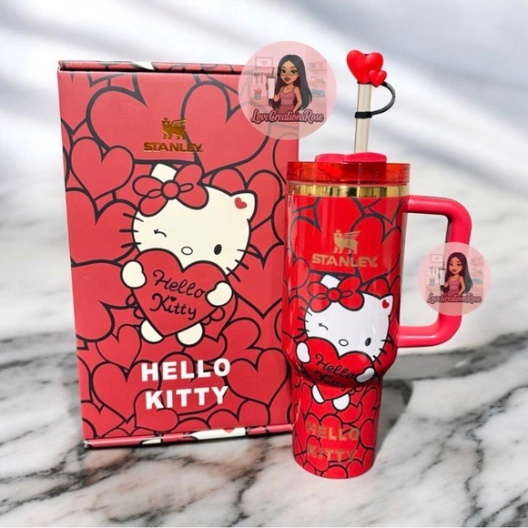 Stanley Hello Kitty Heart Tumbler - Red - Picture 2 of 4